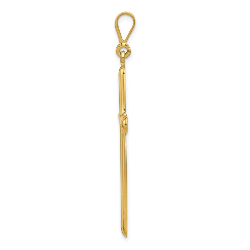 Kreuzanhänger aus 14K Gelbgold