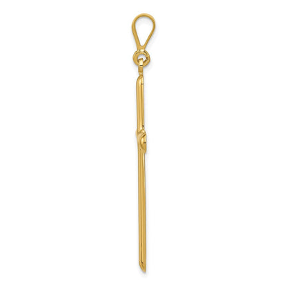 Kreuzanhänger aus 14K Gelbgold