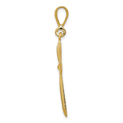 14K Gelbgold Passionskreuz-Anhänger