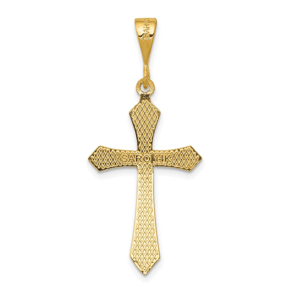 14K Gelbgold Passionskreuz-Anhänger