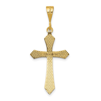 14K Gelbgold Passionskreuz-Anhänger