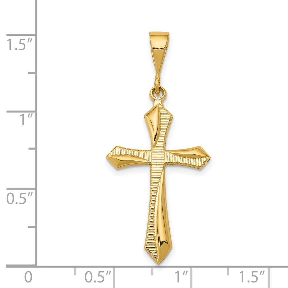 14K Gelbgold Passionskreuz-Anhänger