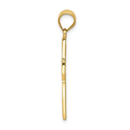 14 Karat Gelbgold Griechischer Filigran-Kreuz-Anhänger