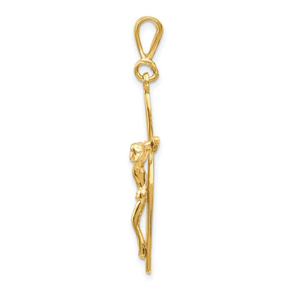 14K Gelbgold Passionskreuz-Anhänger