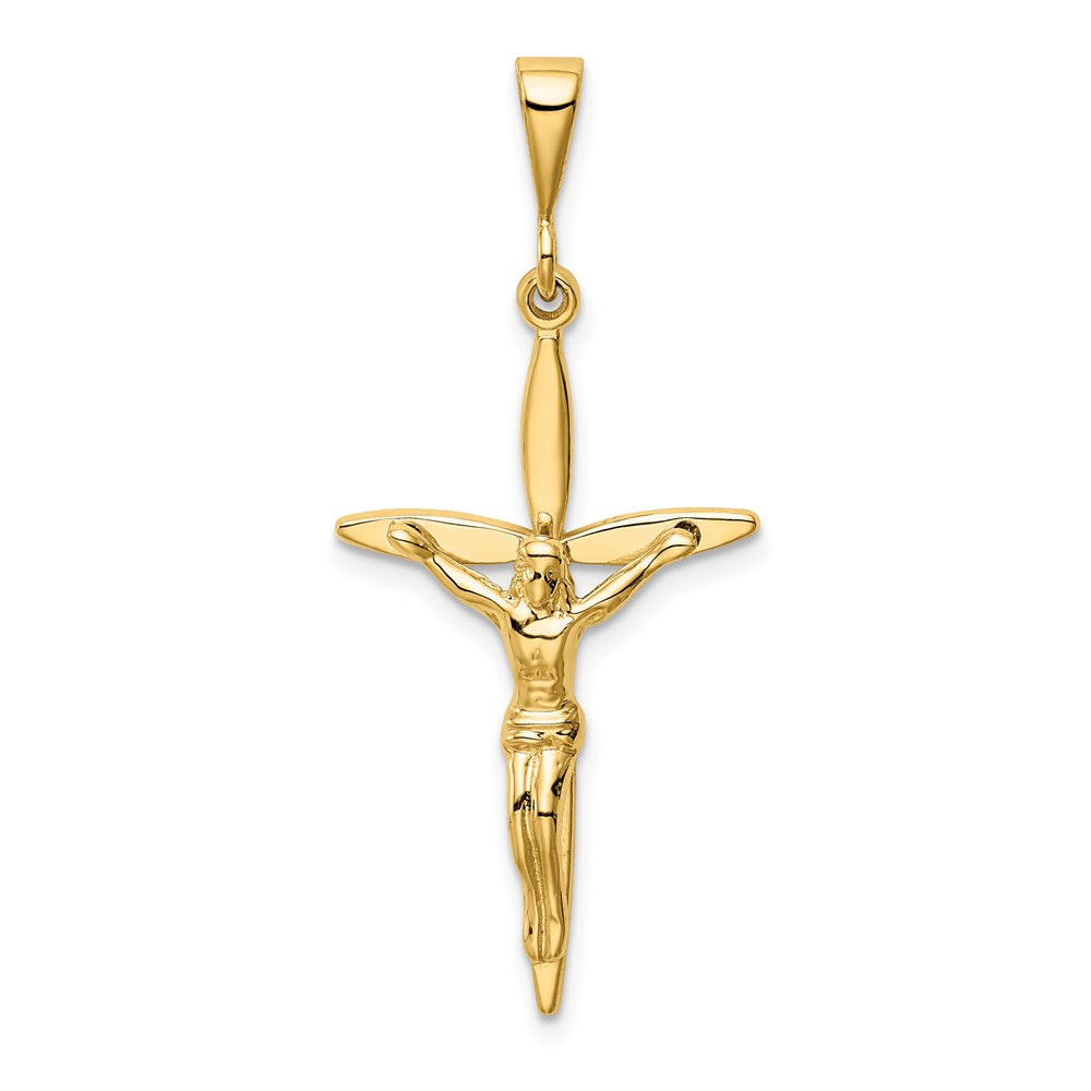 14K Gelbgold Passionskreuz-Anhänger