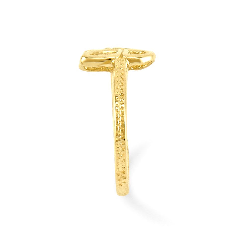 14K Gelbgold Schmetterling Zehenring
