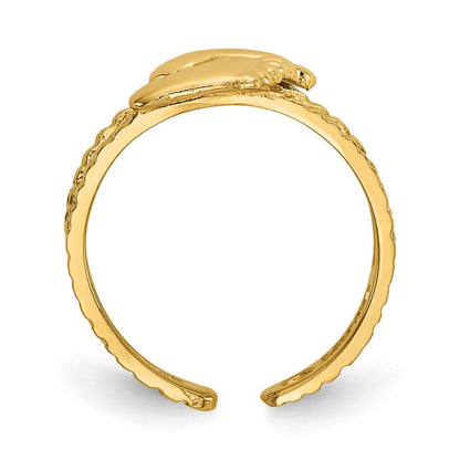 14K Gelbgold Fuß-Zehenring