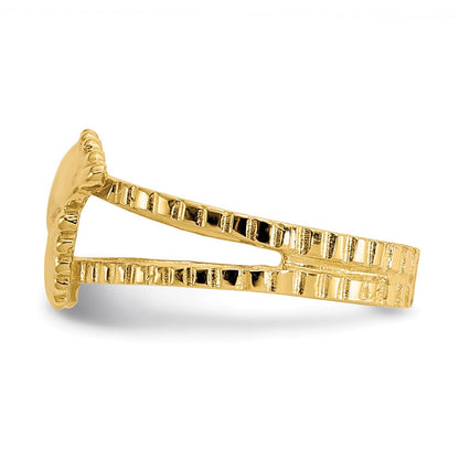 14K Gelbgold Fuß-Zehenring