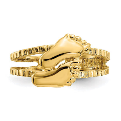 14K Gelbgold Fuß-Zehenring