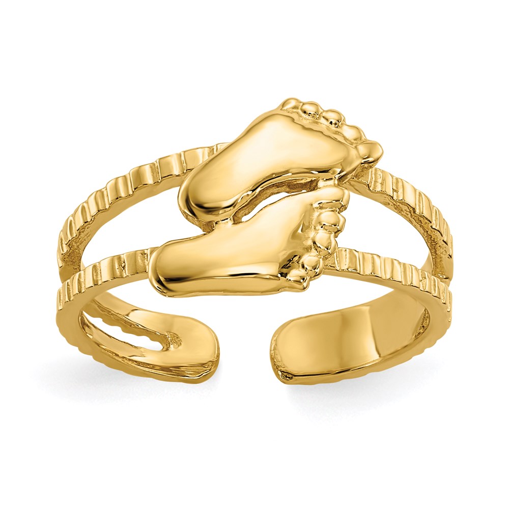 14K Gelbgold Fuß-Zehenring