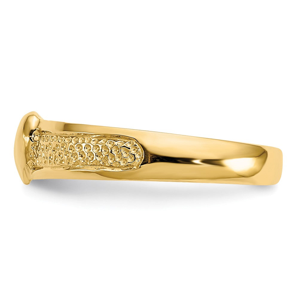 14K Gelbgold Herz-Zehenring