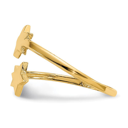 14K Gelbgold Stern Zehenring