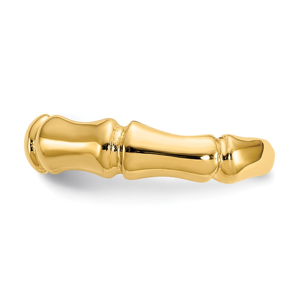 14K Gelbgold Bamboo Zehenring