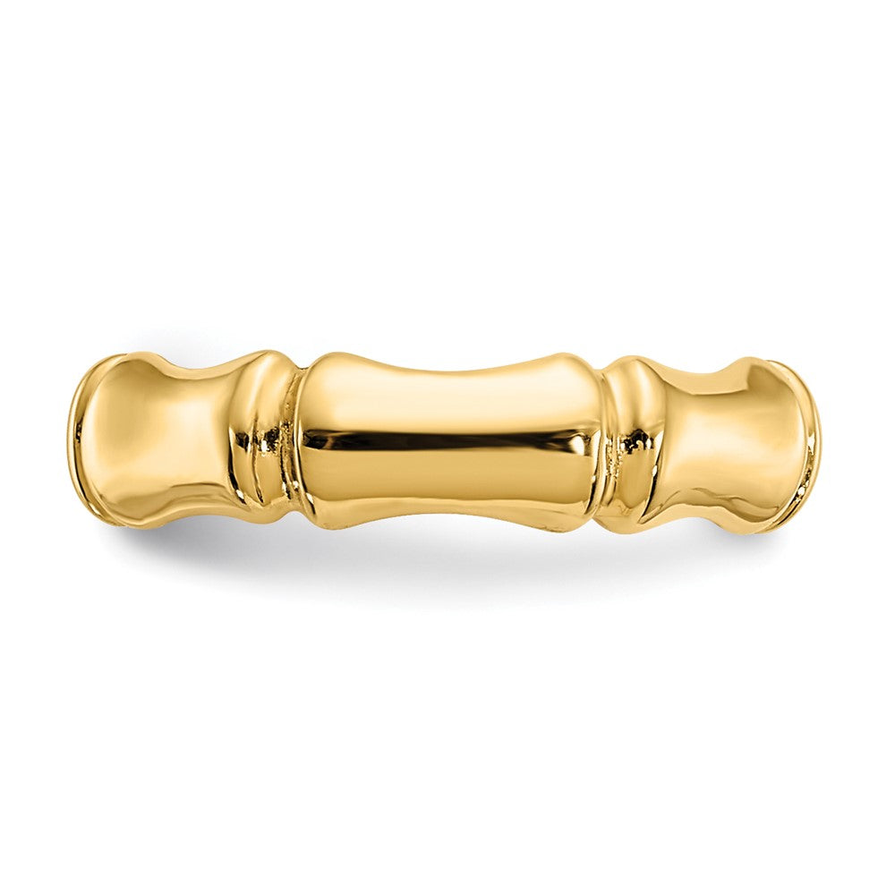 14K Gelbgold Bamboo Zehenring