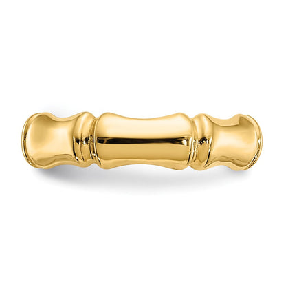 14K Gelbgold Bamboo Zehenring