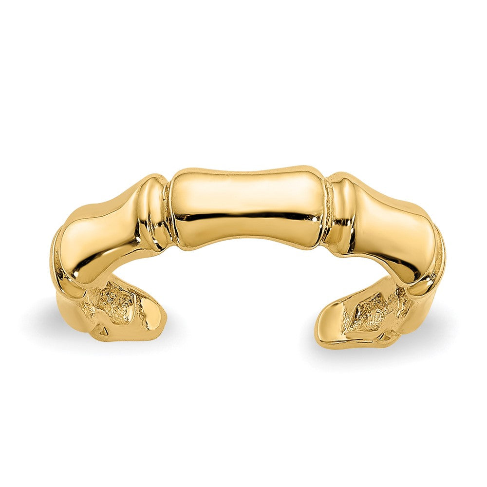 14K Gelbgold Bamboo Zehenring