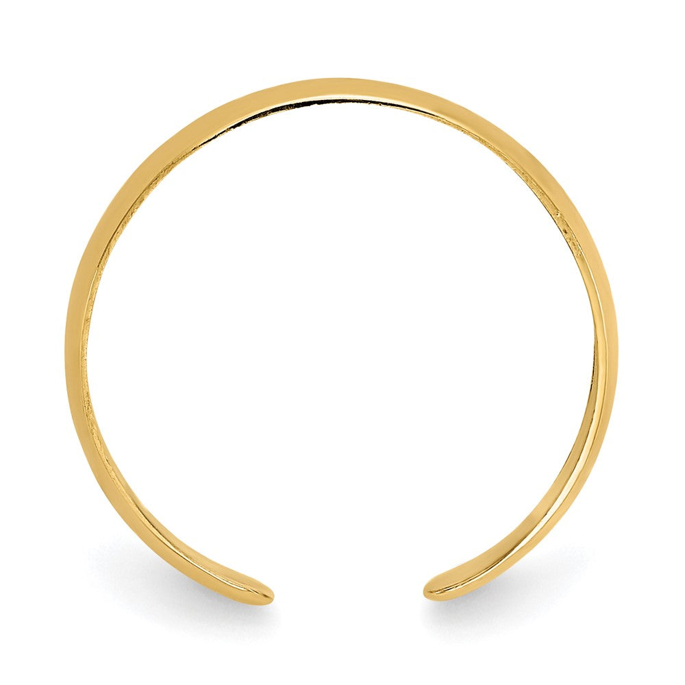 14K Gelbgold Hoch Poliert Zehenring