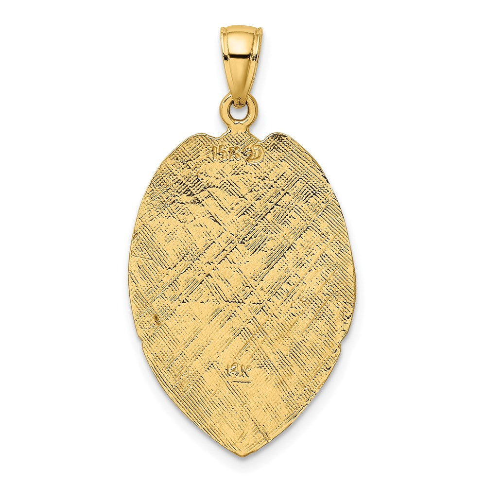 14K Gelbgold Großer Anhänger mit Wappen