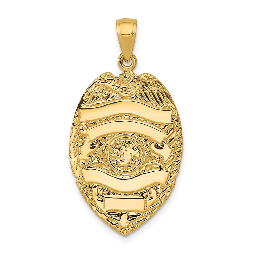 14K Gelbgold Großer Anhänger mit Wappen