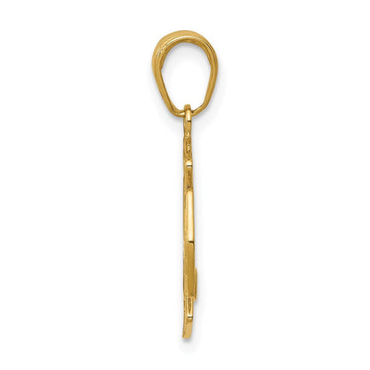 14K Gelbgold Klein St. Florian Abzeichen Anhänger