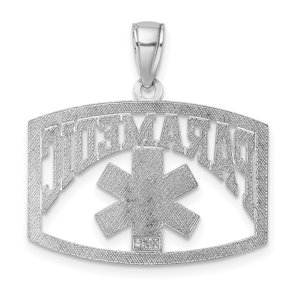 14K Weißgold Ausgeschnittener PARAMEDIC-Charm