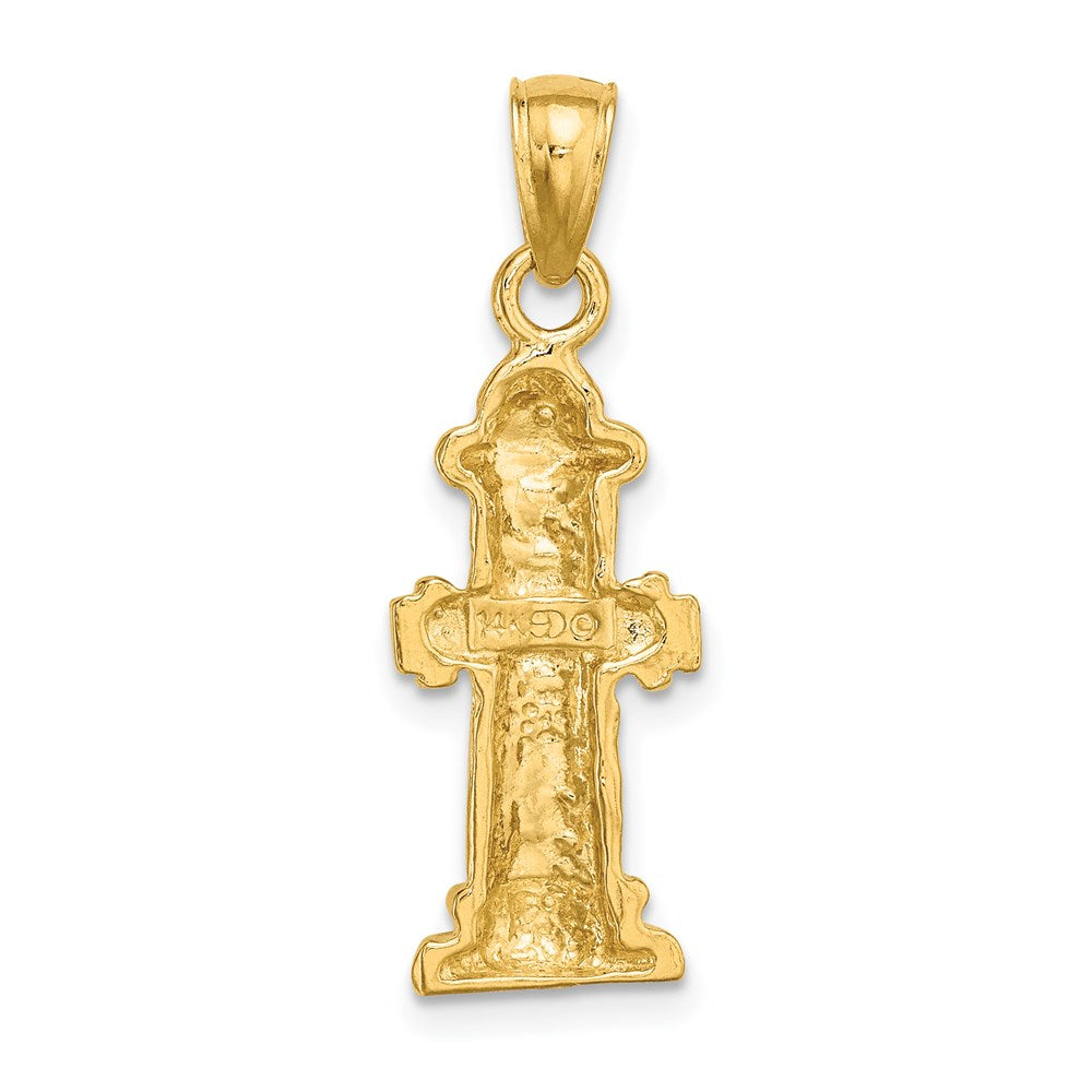 14K Gelbgold 2-D Feuerhydrant-Charm