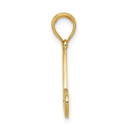 14K Gelbgold Feuerwehrhelm-Anhänger, groß
