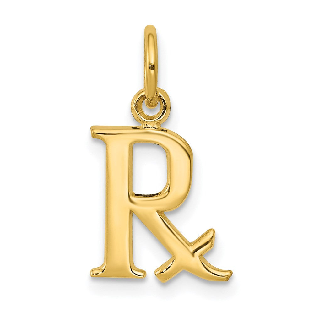 14K Gelbgold Prescription Symbol Rx Charm