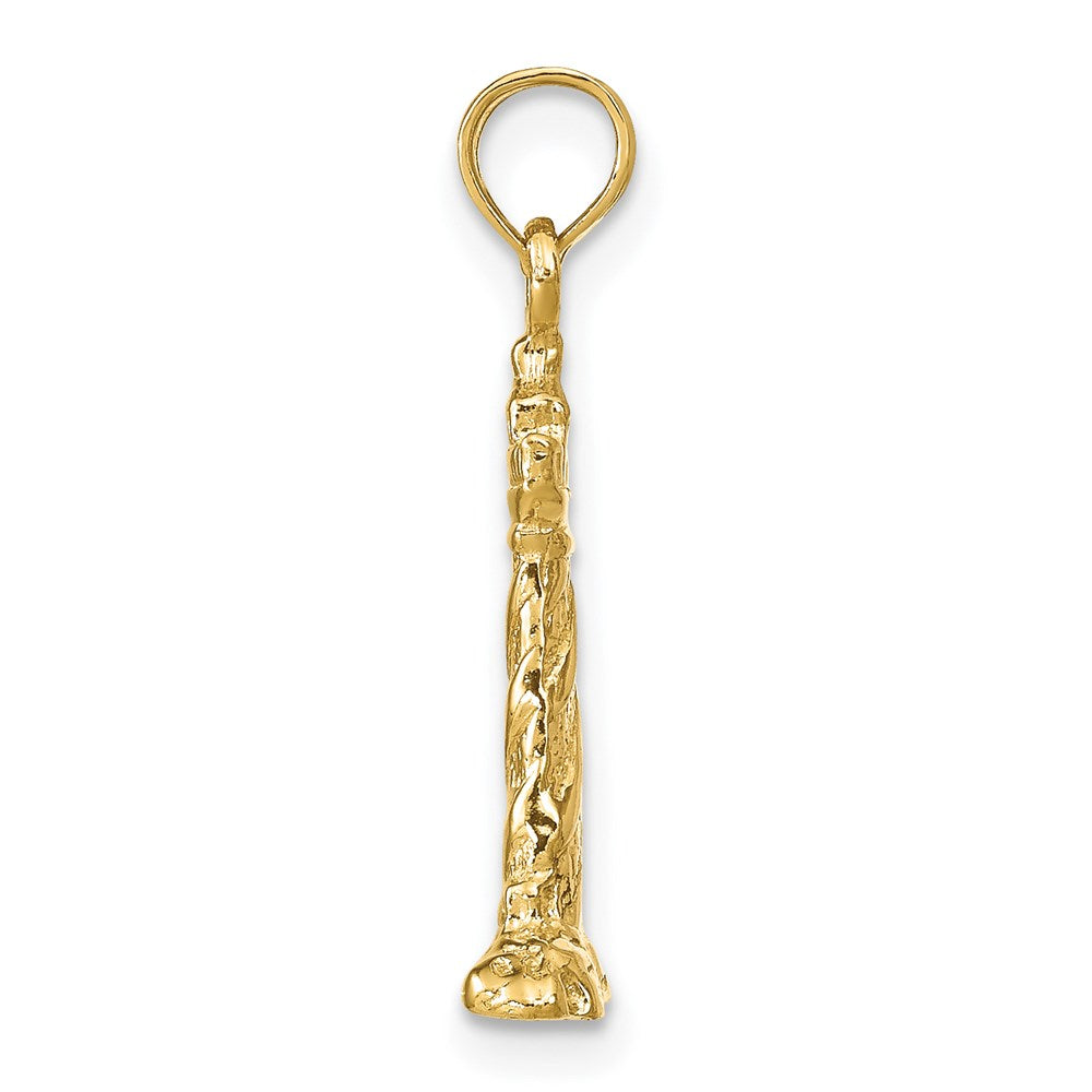 14K Gelbgold 3D-Anhänger „Leuchtturm St. Augustine“