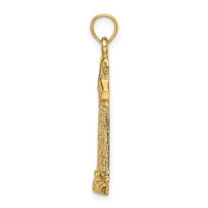 14K Gelbgold Leuchtturm-Charm