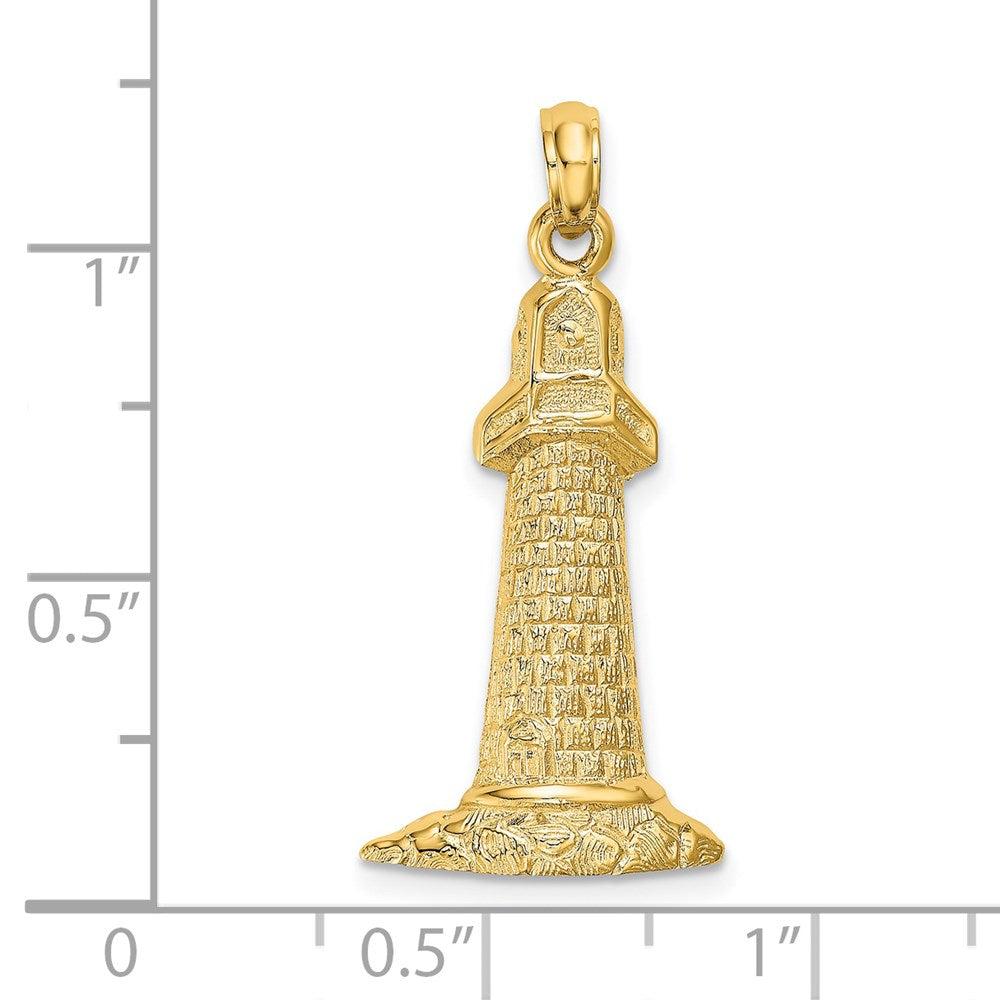 14K Gelbgold Leuchtturm-Charm