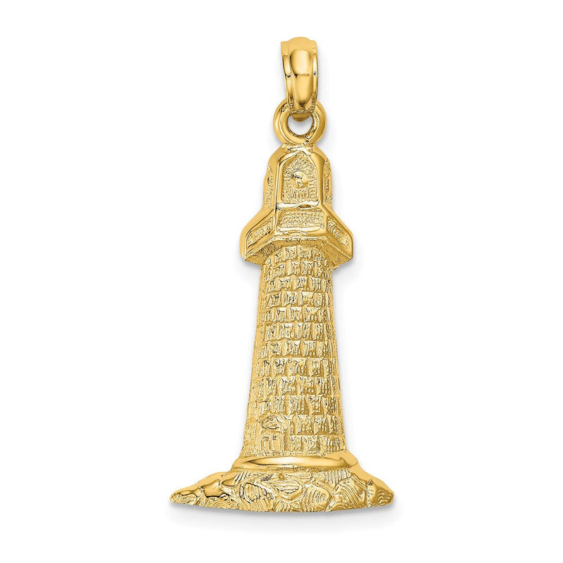 14K Gelbgold Leuchtturm-Charm