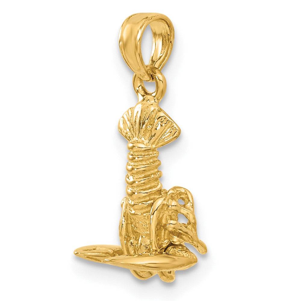 14K Gelbgold Beweglicher Hummer-Anhänger