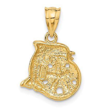 14K Gelbgold Delfin- und Sanddollar-Charm