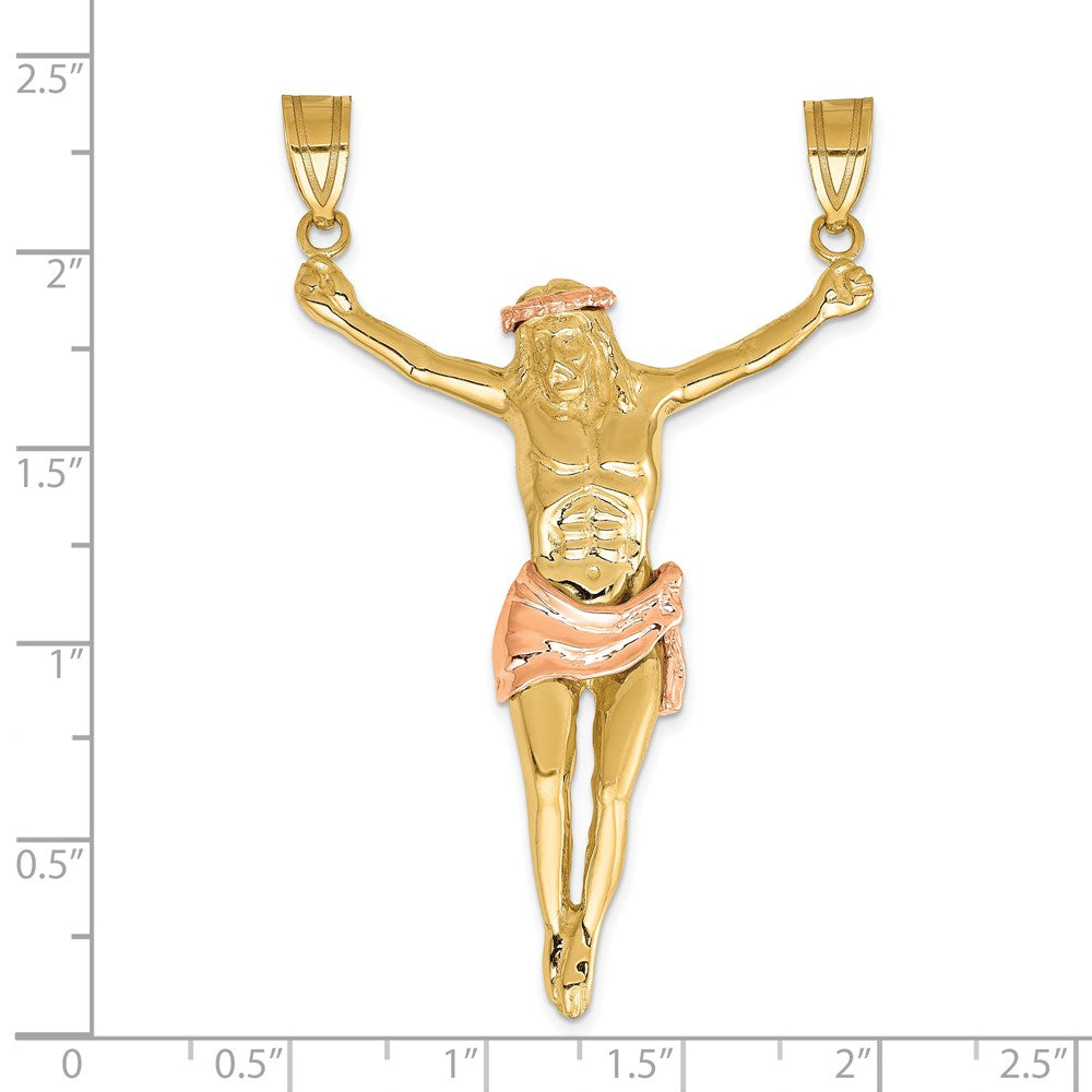 14K Bicolor Gold Korpus-Anhänger