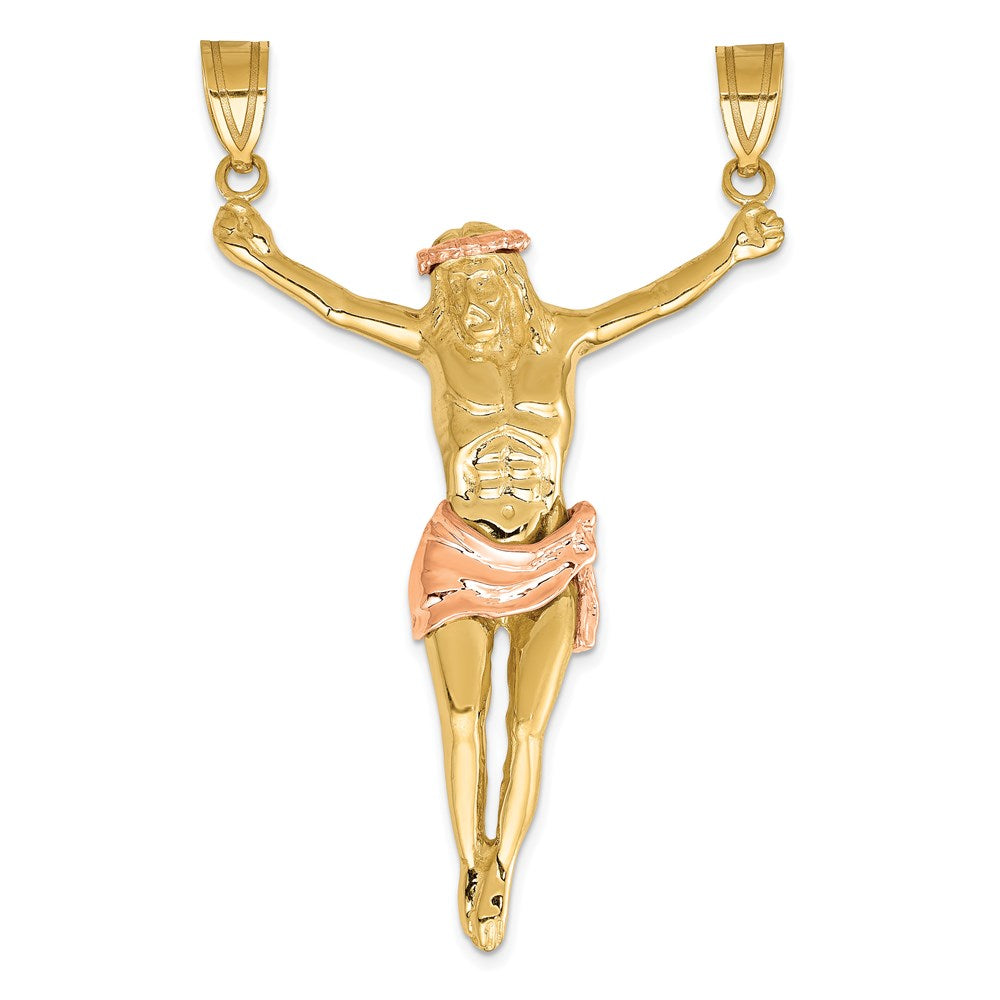 14K Bicolor Gold Korpus-Anhänger