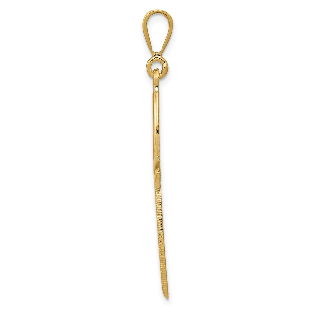 14K Gelbgold Passion-Kreuz-Anhänger