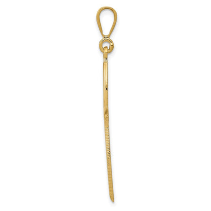 14K Gelbgold Passion-Kreuz-Anhänger