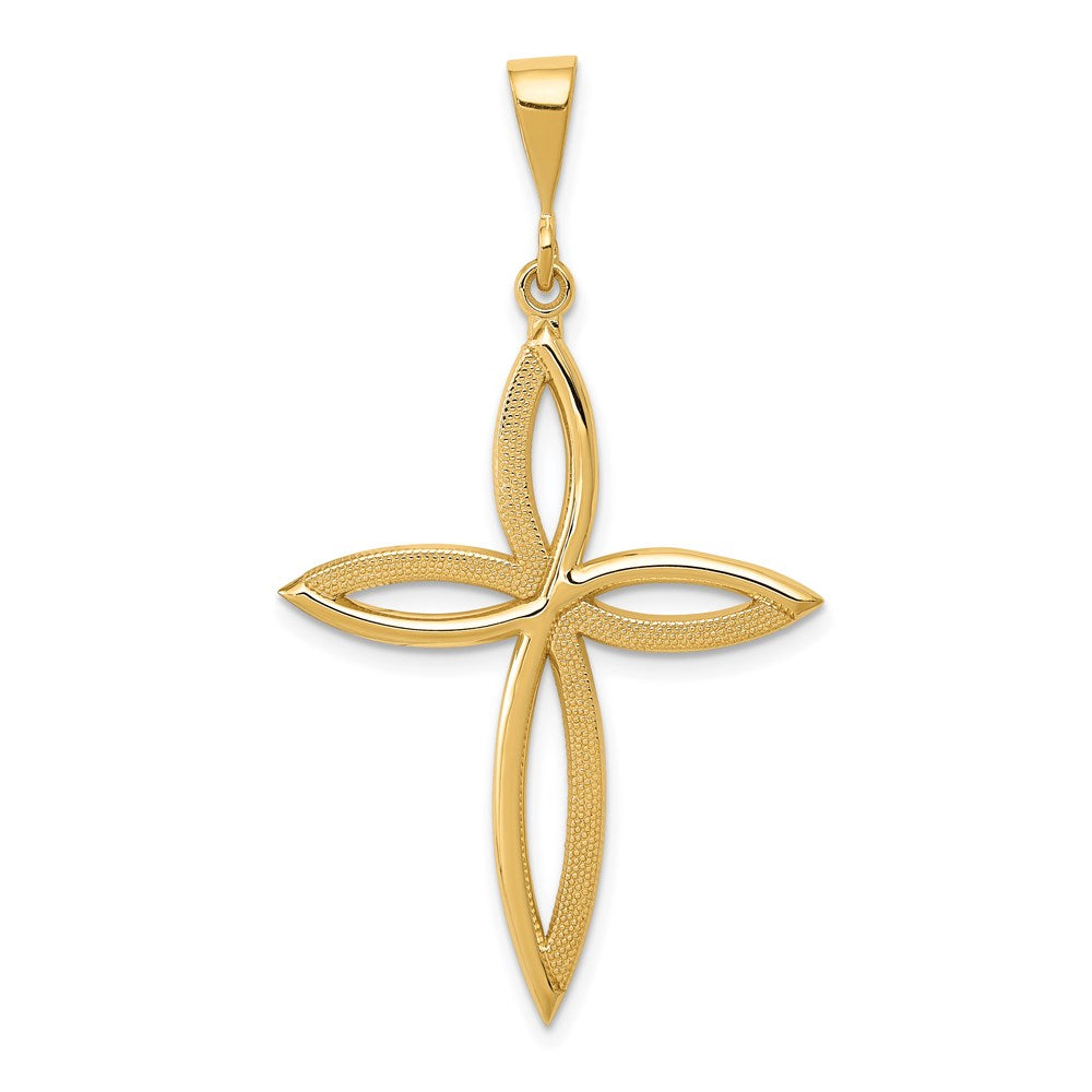 14K Gelbgold Passion-Kreuz-Anhänger