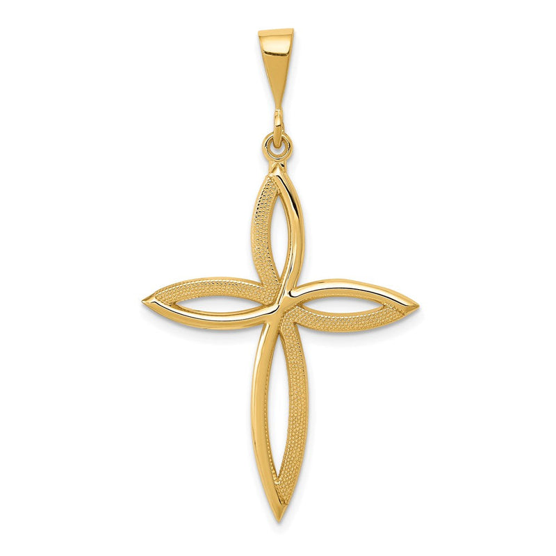 14K Gelbgold Passion-Kreuz-Anhänger