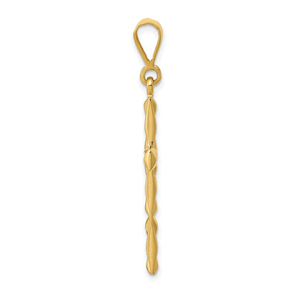 14K Gelbgold Anhänger „Lateinisches Kreuz", wendbar