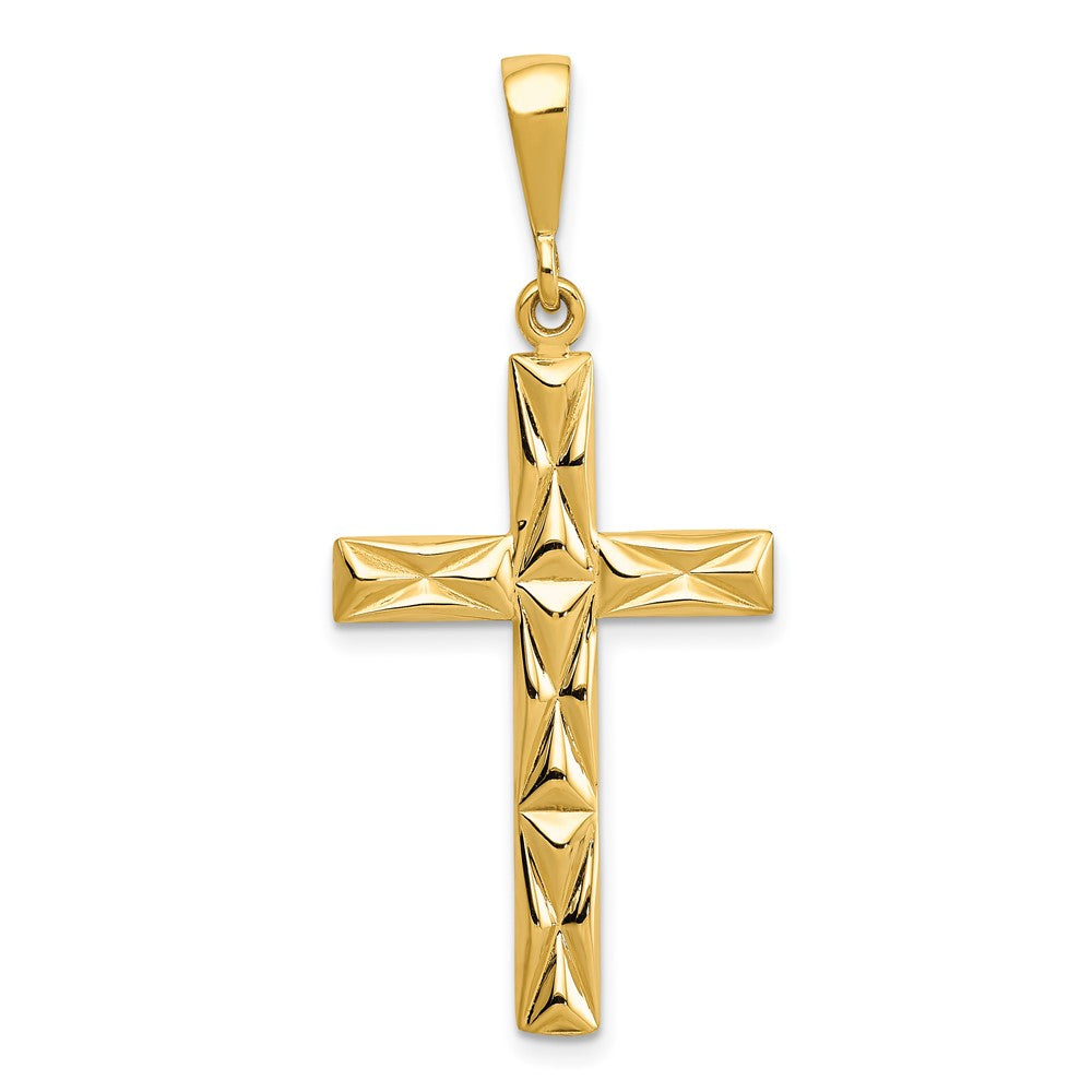 14K Gelbgold Anhänger „Lateinisches Kreuz", wendbar