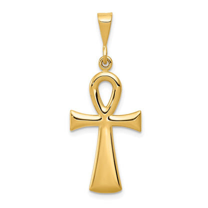 14 Karat Gelbgold Ägyptischer Ankh-Kreuz-Anhänger