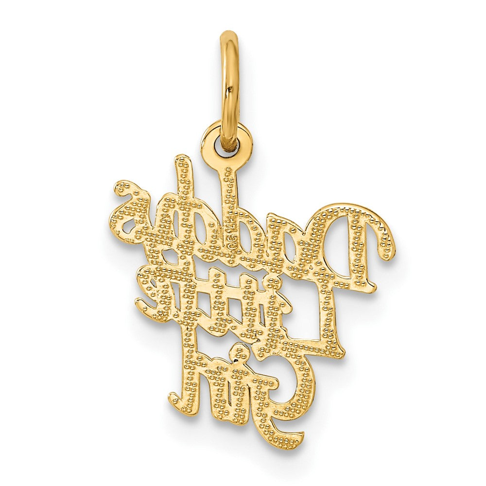 14K Gelbgold Daddys Little Mädchen Charm