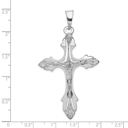 14K Weißgold Kruzifix-Anhänger