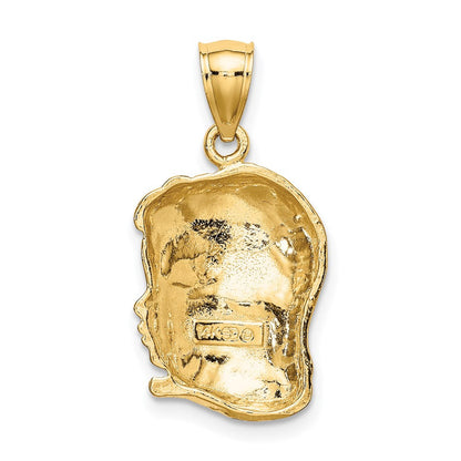 14K Gelbgold Mädchenkopf-Charm