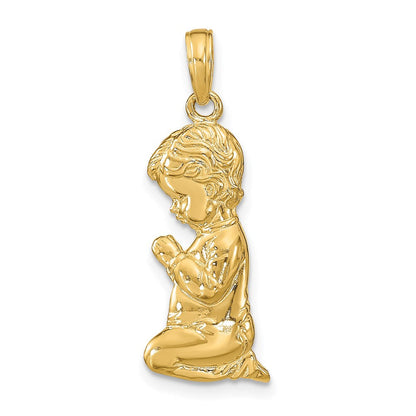 14K Gelbgold Anhänger „Betender Junge“