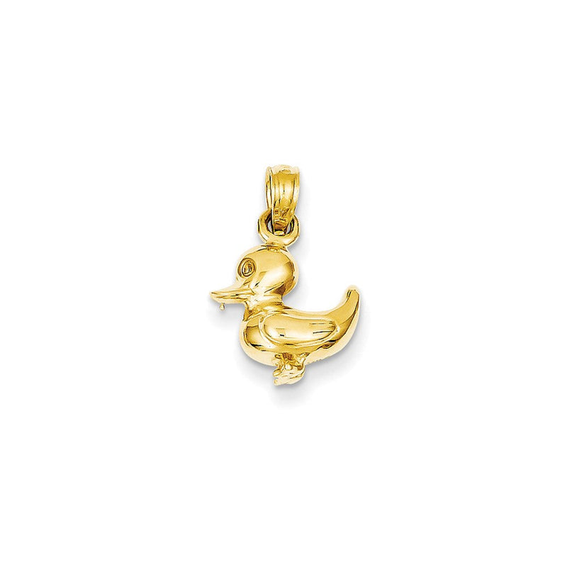 14K Gelbgold Polierter Enten-Anhänger