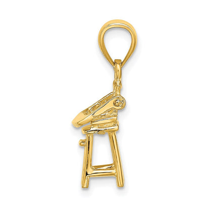 14K Gelbgold Baby-Hochstuhl-Charm