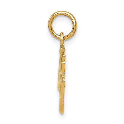 14K Gelbgold 25th Jahrestag Charm